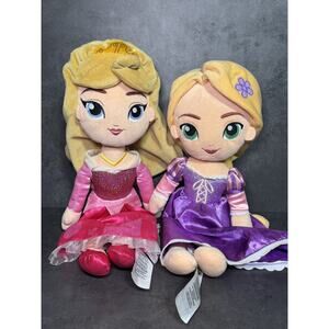 Disney Store Princess Plush Dolls - Aurora and Rapunzel Stuffed Doll